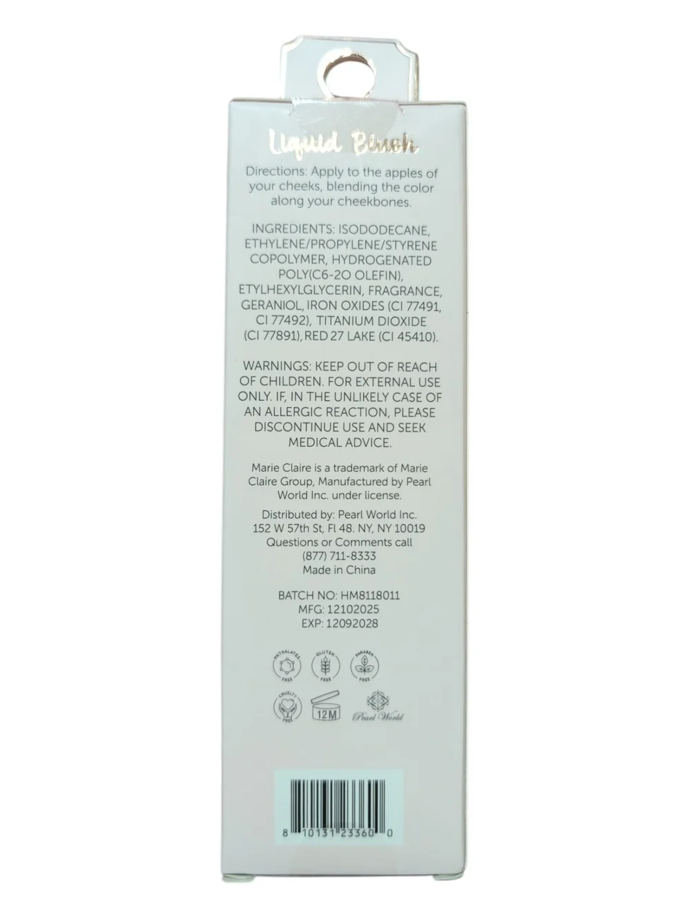 Marie Claire Liquid Blush - Dusty Pink